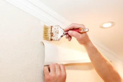 Pose de papier peint à Vianne — revêtements muraux et toiles de verre